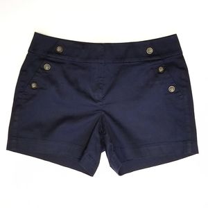 EUC White House Black Market Navy Blue Shorts